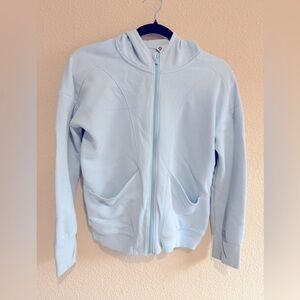 Light Blue Zip-Up Hoodie